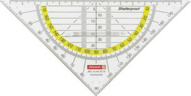 BRUNNEN 104975701  Geometrie-Dreieck bruchsicher  glasklar
