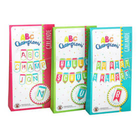 Abc Champions Girlande, 3-Fach Sortie