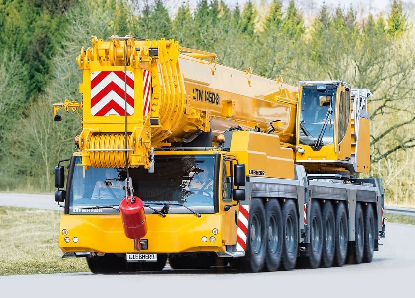 Two eight axle Liebherrs for