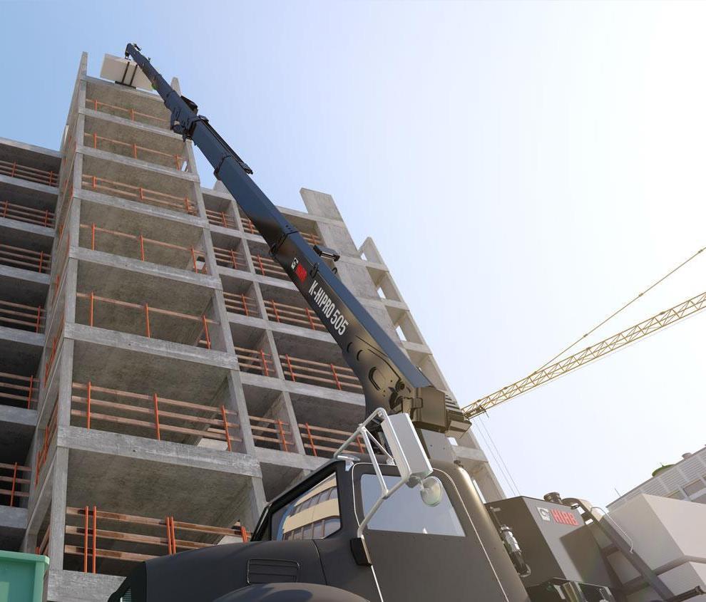 New Hiab drywall crane