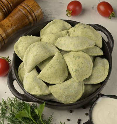 Вареники з Сиром та Зеленню