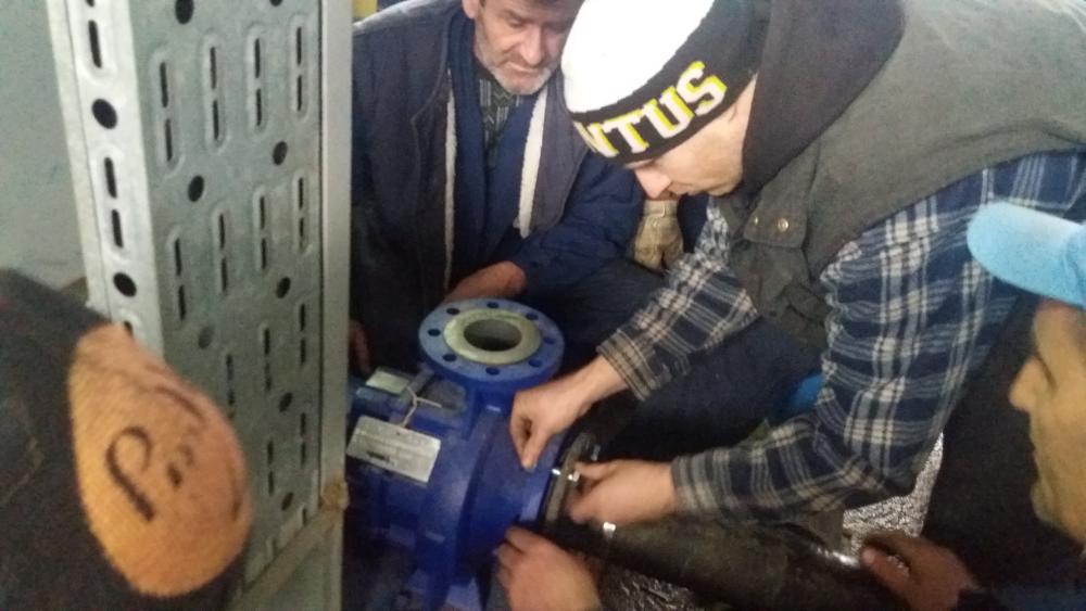 Filter postrojenje „Vogošća“:  AKTIVNOSTI NA UGRADNJI FILTER PUMPI  NA MODULU BROJ 2