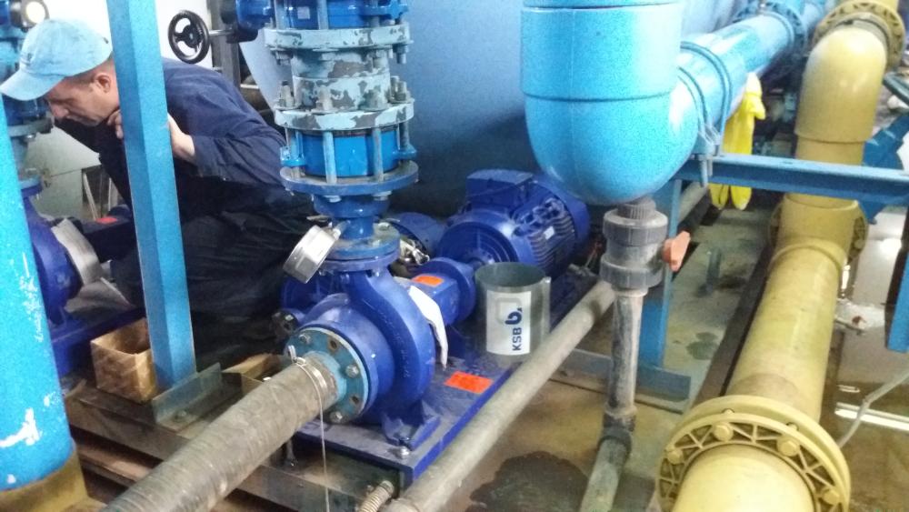 Filter postrojenje „Vogošća“:  AKTIVNOSTI NA UGRADNJI FILTER PUMPI  NA MODULU BROJ 2