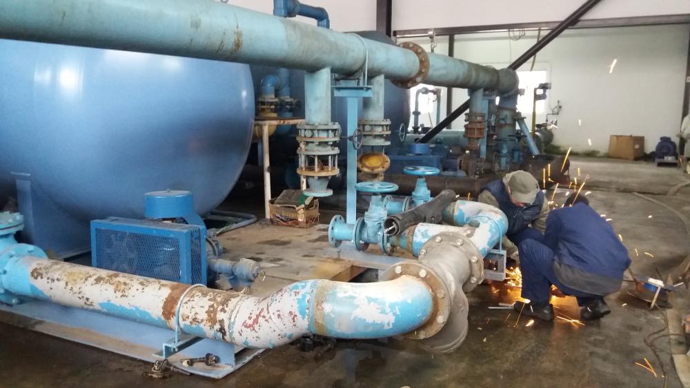 Filter postrojenje „Vogošća“:  AKTIVNOSTI NA UGRADNJI FILTER PUMPI  NA MODULU BROJ 2