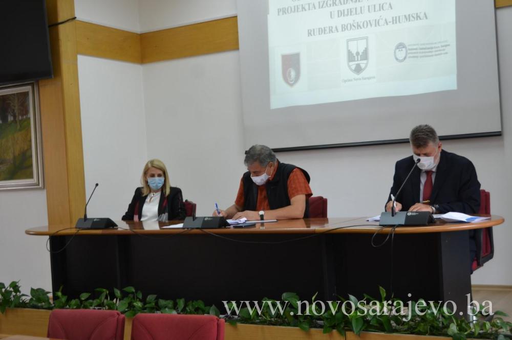 Potpisan Ugovor o međusobnim odnosima prilikom realizacije projekta izgradnje vodovodne mreže u dijelu ulica Ruđera Boškovića-Humska
