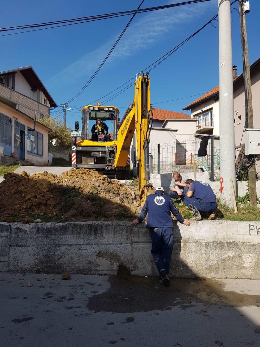 Služba za održavanje vodovodne mreže i objekata:  RADOVI NA VODOVODNOJ MREŽI