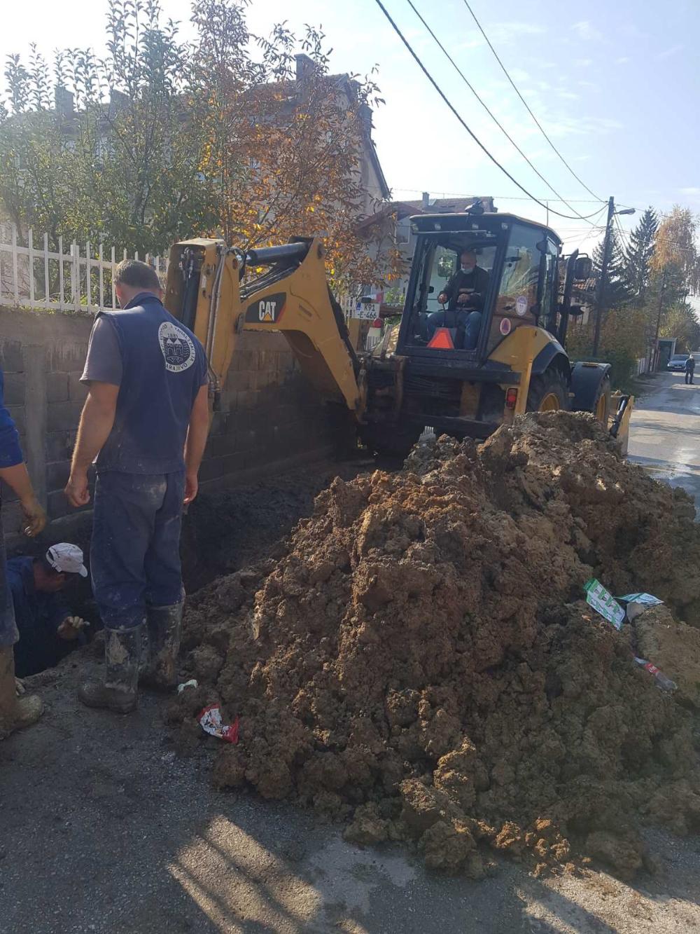 Služba za održavanje vodovodne mreže i objekata:  RADOVI NA VODOVODNOJ MREŽI