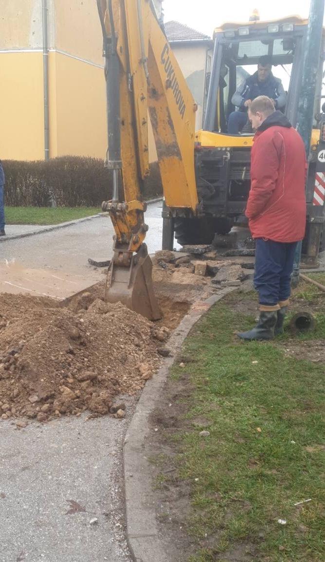Služba za održavanje vodovodne mreže i objekata:  RADOVI NA VODOVODNOJ MREŽI