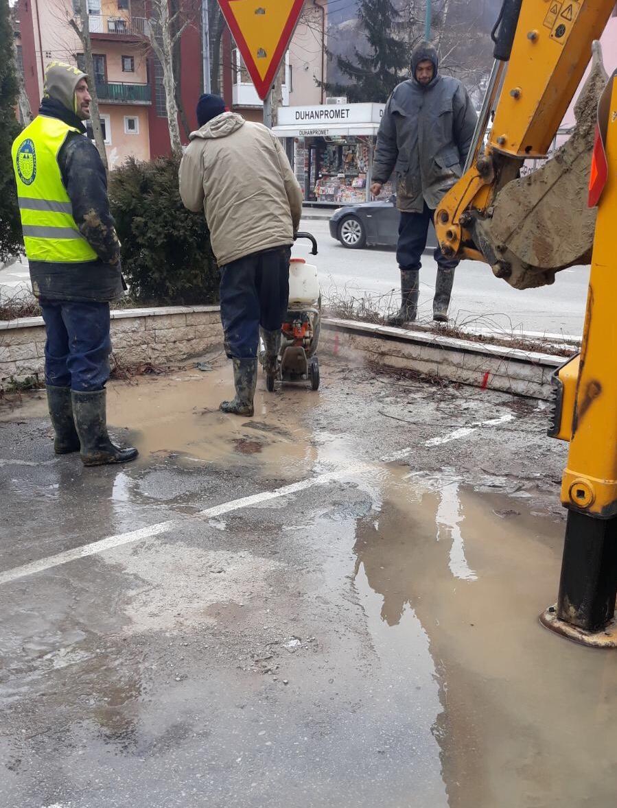 Radovi tokom vikenda:  POPRAVKE KVAROVA NA VODOVODNOJ MREŽI