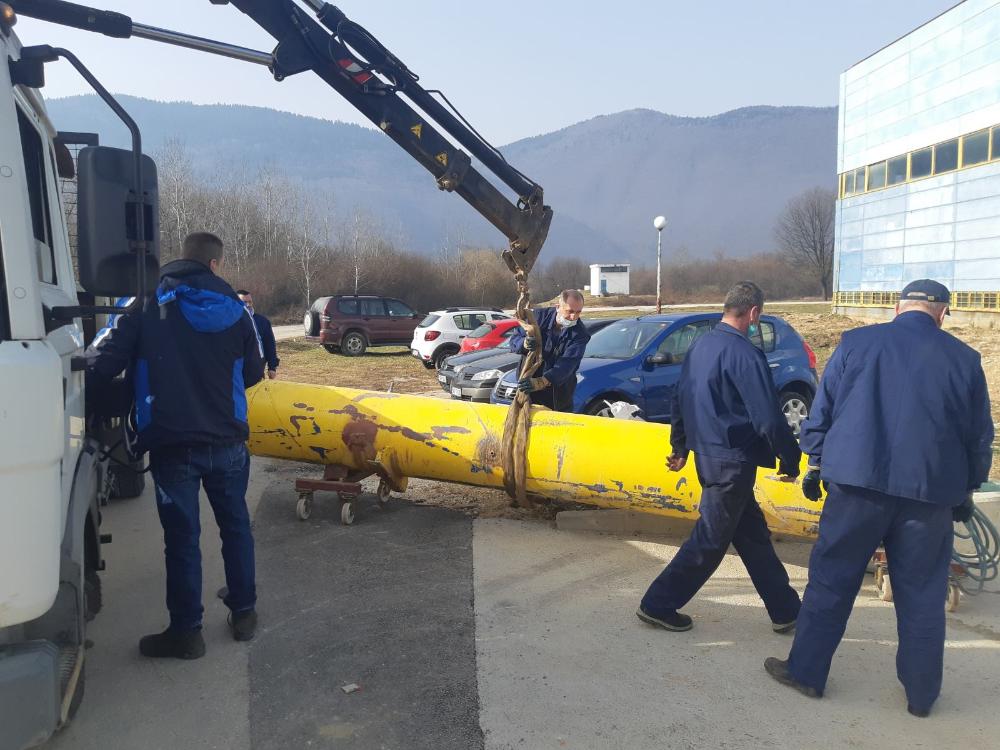 Pumpna stanica Bačevo: MONTAŽA NOVOG PUMPNOG AGREGATA