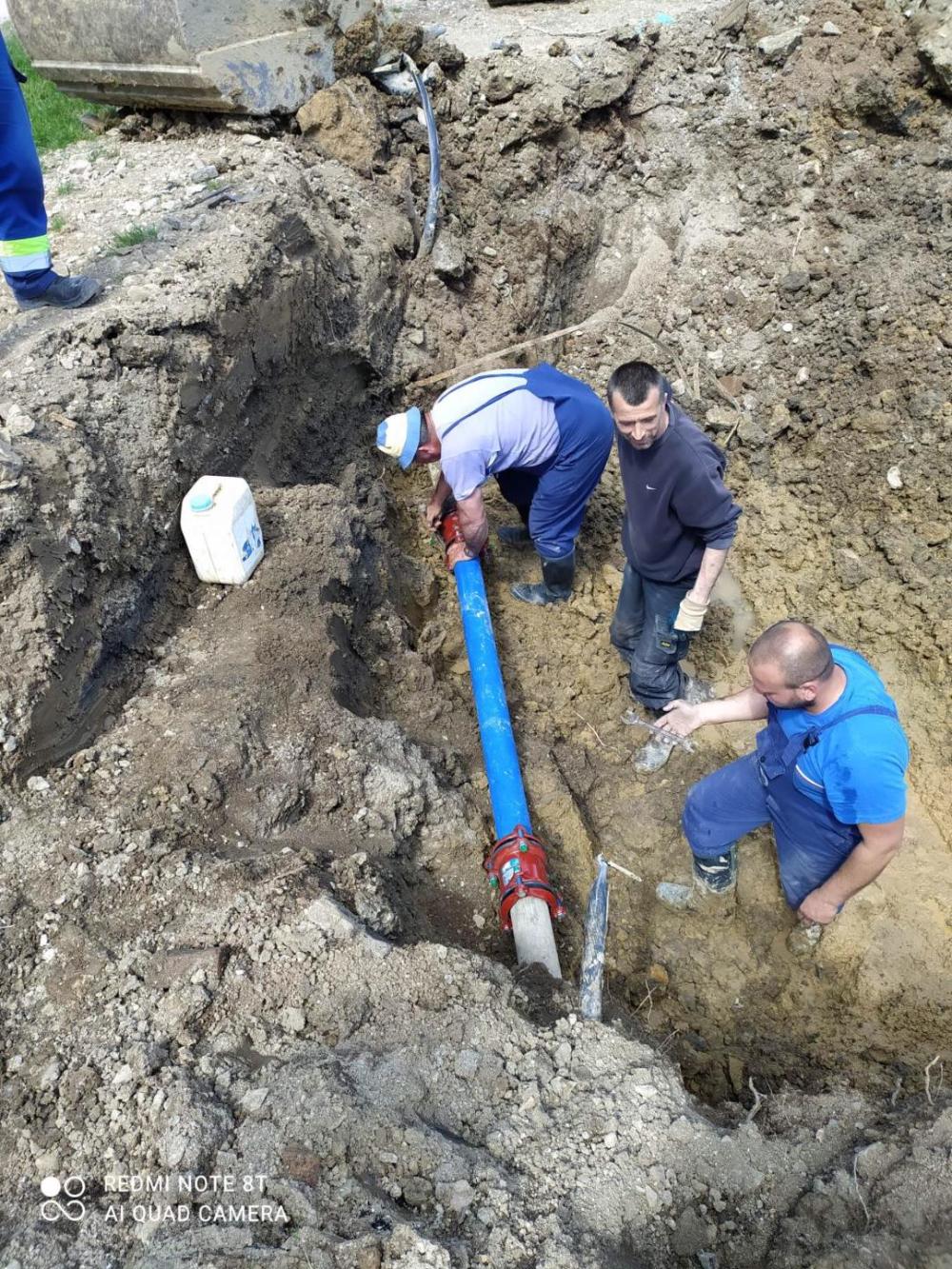 Služba za održavanje vodovodne mreže i objekata:  RADOVI NA VODOVODNOJ MREŽI