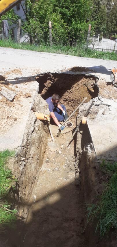 Služba za održavanje kanalizacione mreže i objekata:  RADOVI NA KANALIZACIONOJ MREŽI