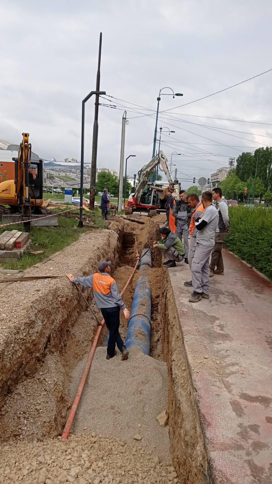 Služba za održavanje vodovodne mreže i objekata:  RADOVI NA VODOVODNOJ MREŽI