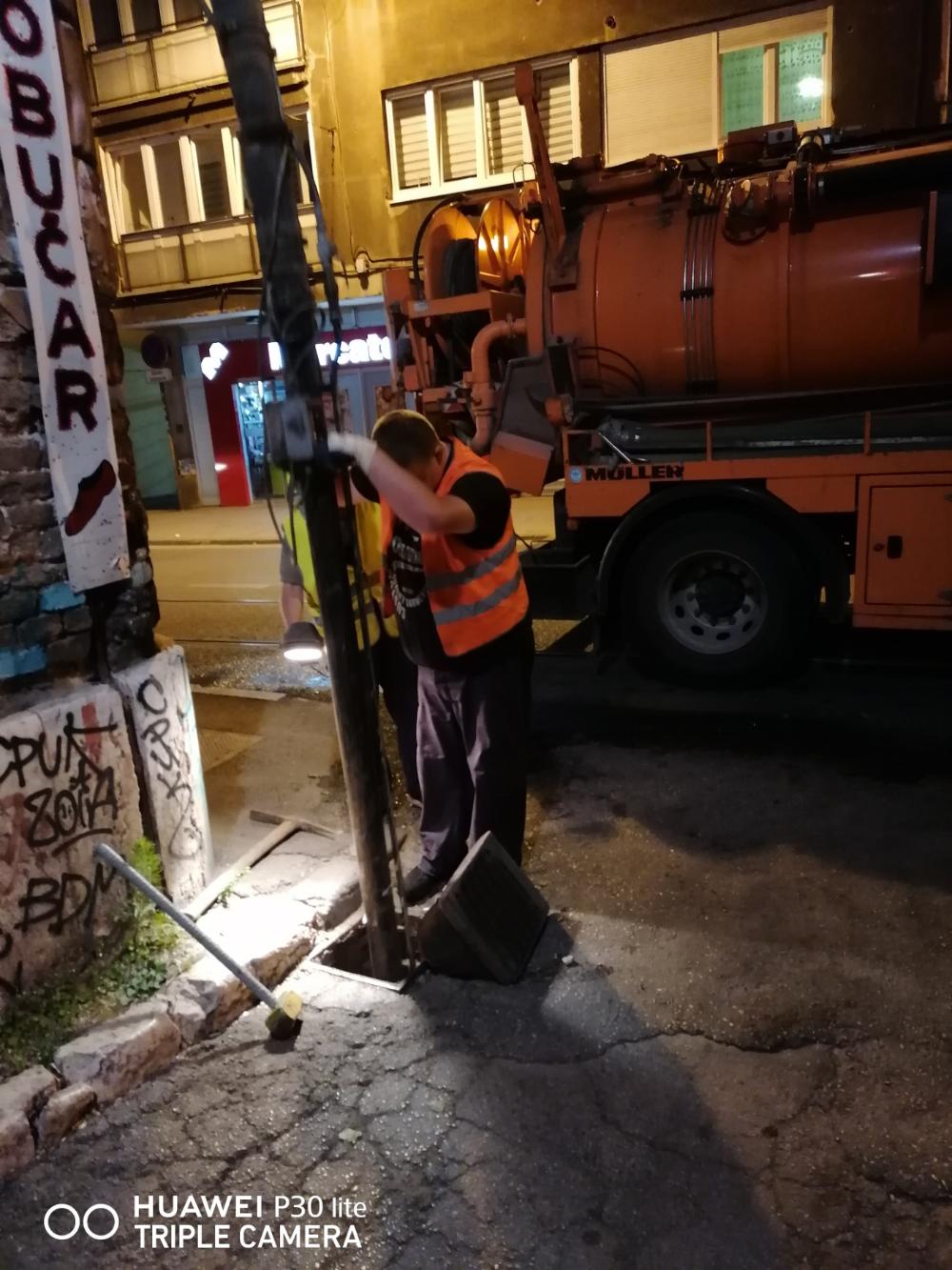 Služba održavanja kanalizacione mreže i objekata: RADOVI NA KANALIZACIONOJ MREŽI