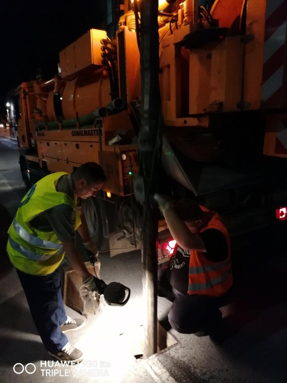 Služba održavanja kanalizacione mreže i objekata: RADOVI NA KANALIZACIONOJ MREŽI