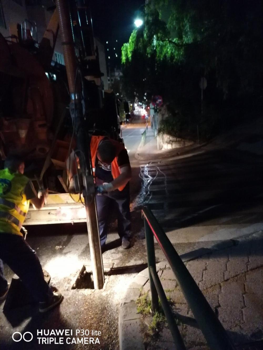 Rad u trećoj smjeni: MAŠINSKO ČIŠĆENJE I PROČEPLJENJE SLIVNIKA 