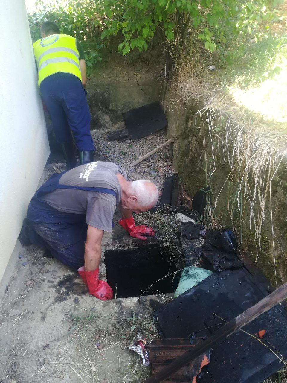 Služba održavanja kanalizacione mreže i objekata:  RADOVI NA KANALIZACIONOJ MREŽI