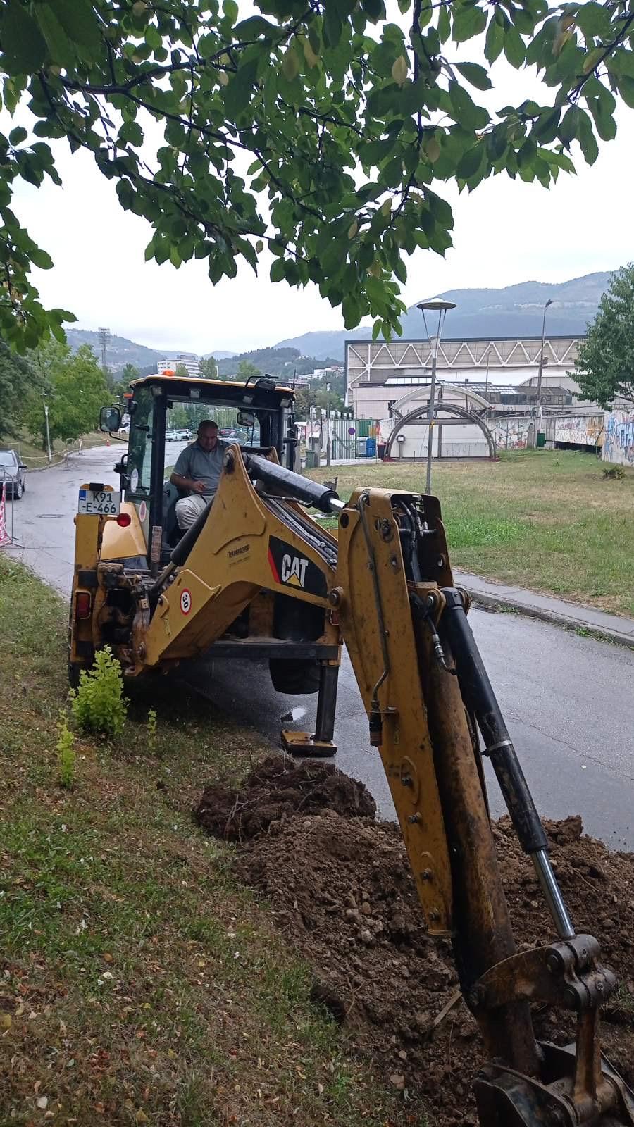 Služba za održavanje vodovodne mreže i objekata:  RADOVI NA VODOVODNOJ MREŽI