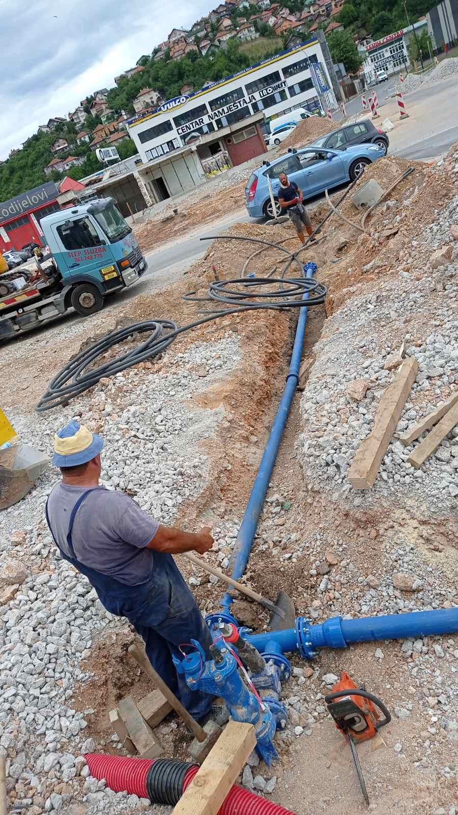 Služba za održavanje vodovodne mreže i objekata:  RADOVI NA VODOVODNOJ MREŽI