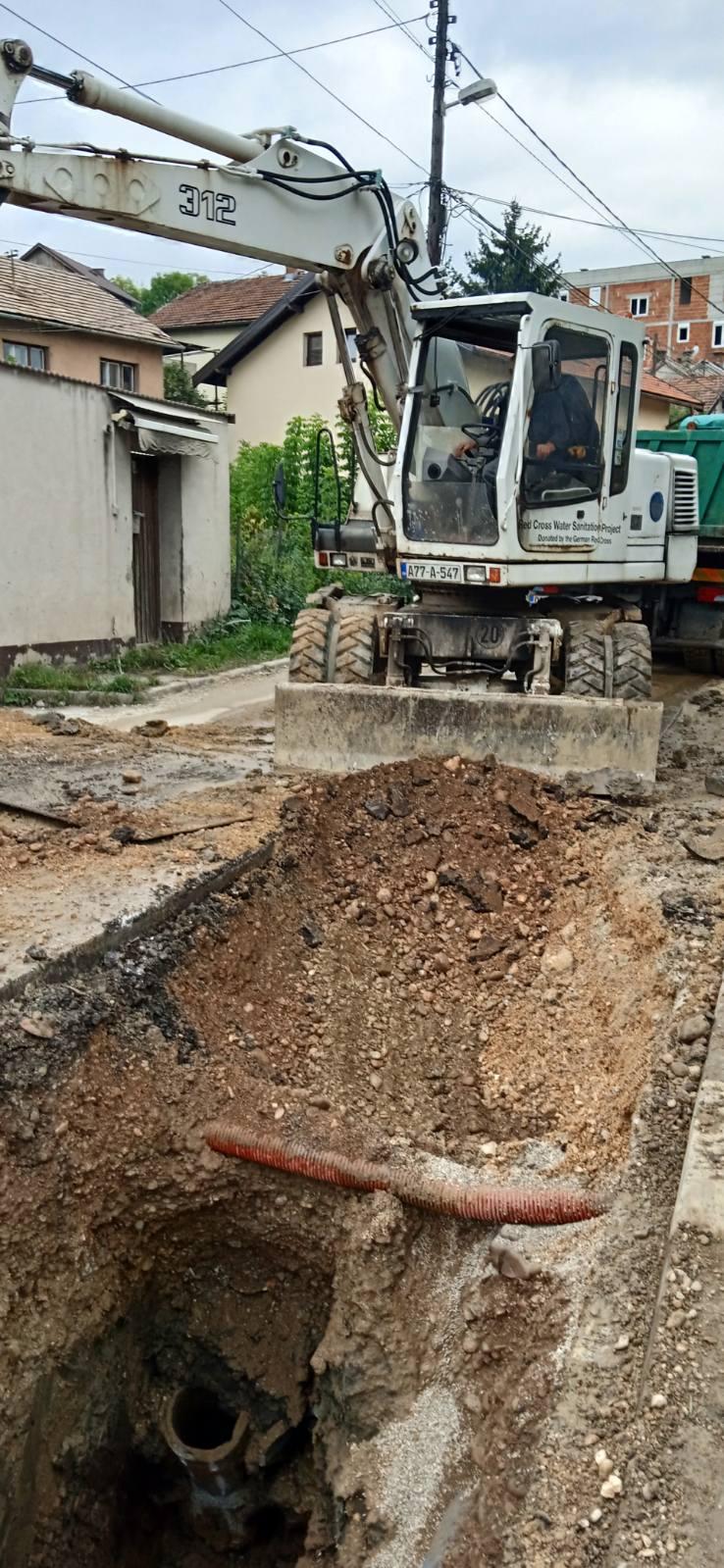Služba održavanja kanalizacione mreže i objekata: RADOVI NA KANALIZACIONOJ MREŽI