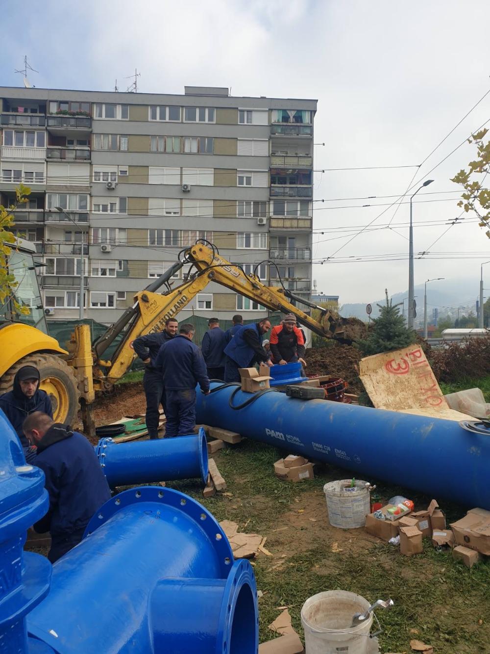 Služba za održavanje vodovodne mreže i objekata:  RADOVI NA VODOVODNOJ MREŽI