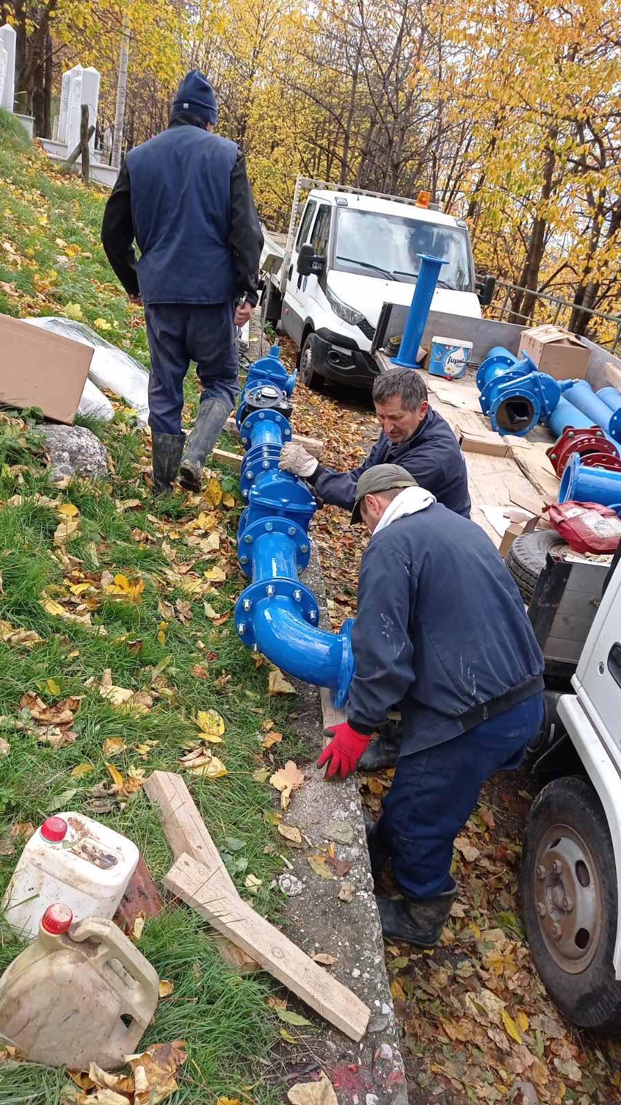 Služba za održavanje vodovodne mreže i objekata:  RADOVI NA VODOVODNOJ MREŽI