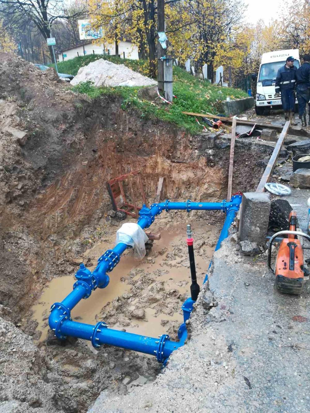 Služba za održavanje vodovodne mreže i objekata:  RADOVI NA VODOVODNOJ MREŽI