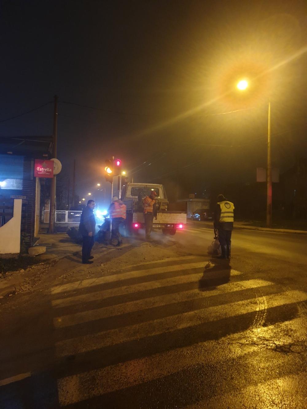 Dežurna ekipa:  POPRAVKA KVARA U NOĆNIM SATIMA