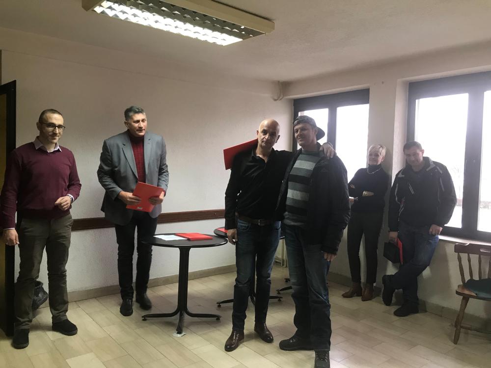 Povodom obilježavanja Dana preduzeća:  URUČENI SATOVI ZA 20 GODINA RADA 