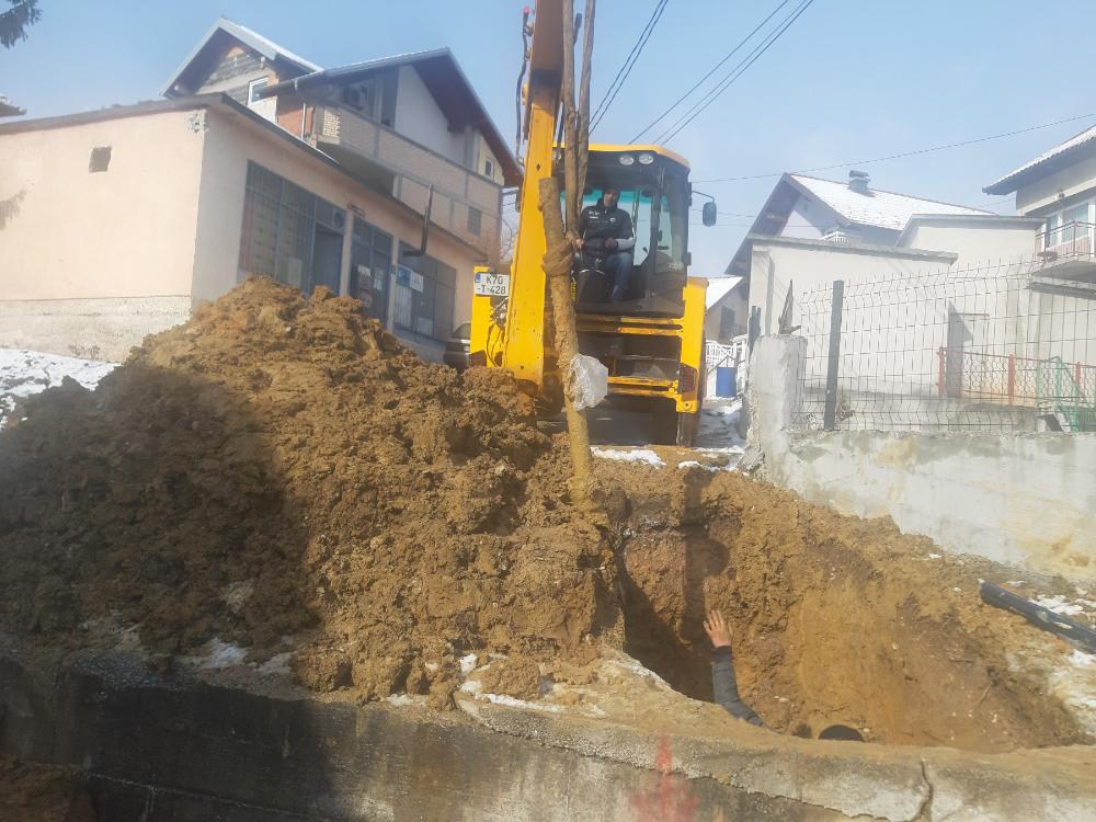 Služba za održavanje vodovodne mreže i objekata:  RADOVI NA VODOVODNOJ MREŽI