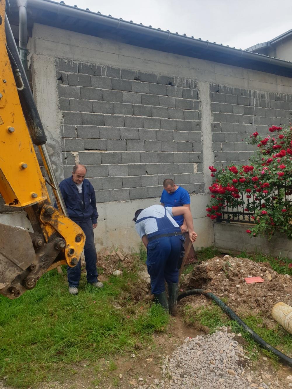 Služba za održavanje vodovodne mreže i objekata:  RADOVI NA VODOVODNOJ MREŽI