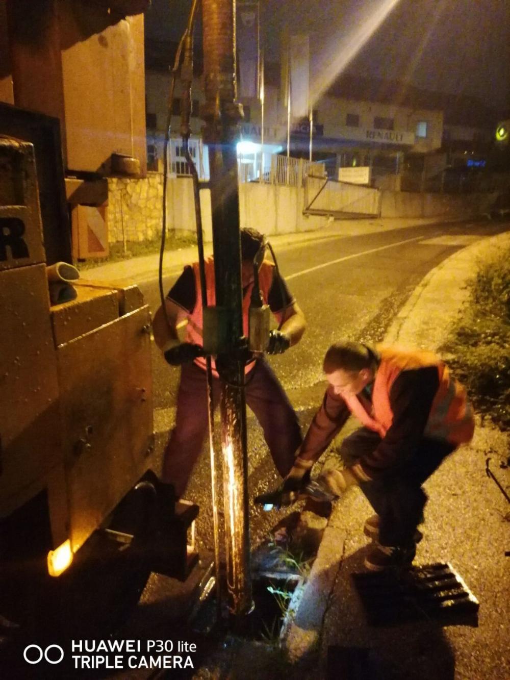 Služba održavanja kanalizacione mreže i objekata: RADOVI NA KANALIZACIONOJ MREŽI