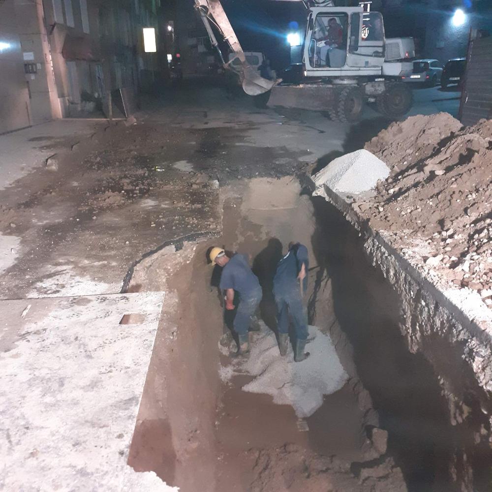 Služba održavanja kanalizacione mreže i objekata: RADOVI NA KANALIZACIONOJ MREŽI