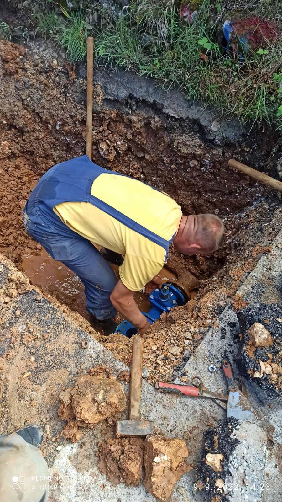 Služba za održavanje vodovodne mreže i objekata: POPRAVKE KVAROVA NA VODOVODNOJ MREŽI