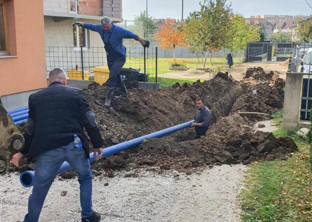 U ulici Ramiza Salčina u toku izgradnja vodovodne mreže