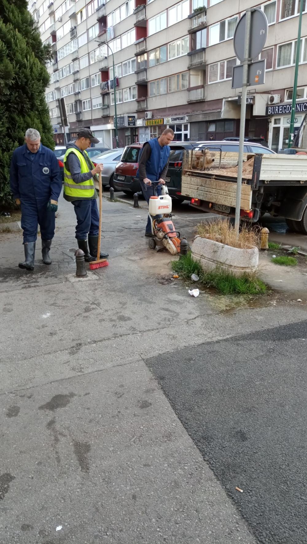 Popravke kvarova na vodovodnoj mreži
