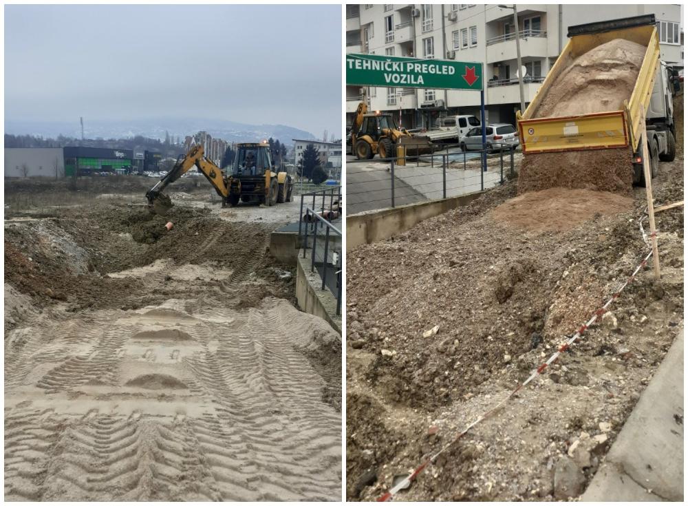 Radovi na vodovodnoj i kanalizacionoj mreži: U ulici Vrbovska popravak glavne cijevi, u ulici Borak radovi na izgradnji separatnog kanala