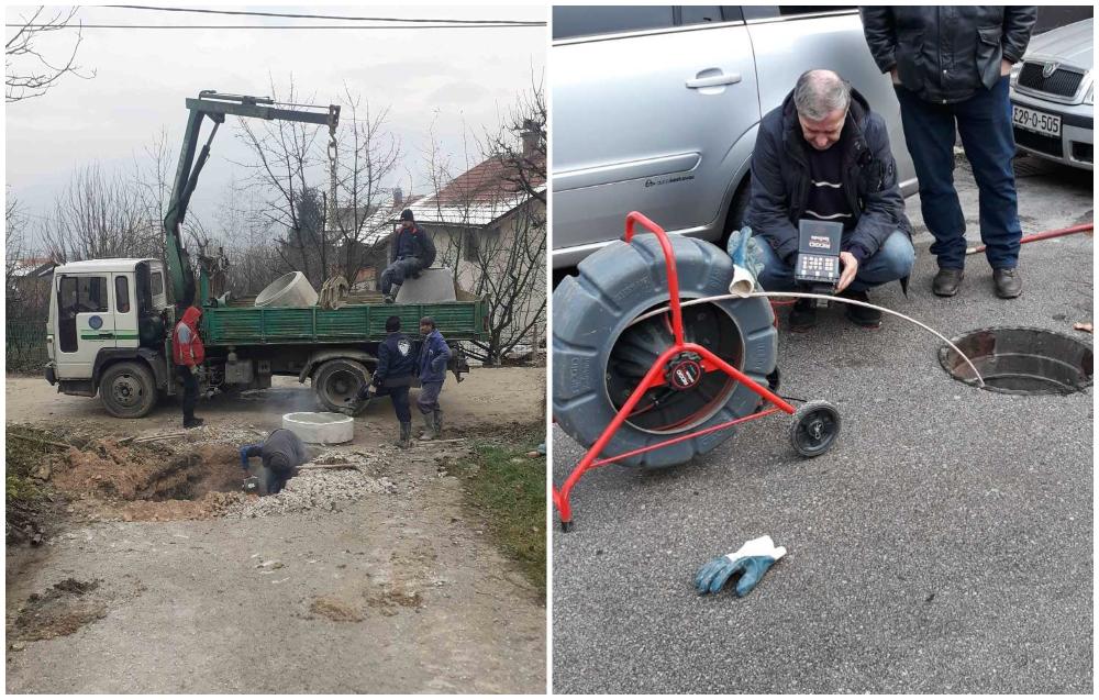 Radovi na popravci glavne cijevi u ulici Džidžikovac, izrada separatnih priključaka u ulici Mitra Šućura