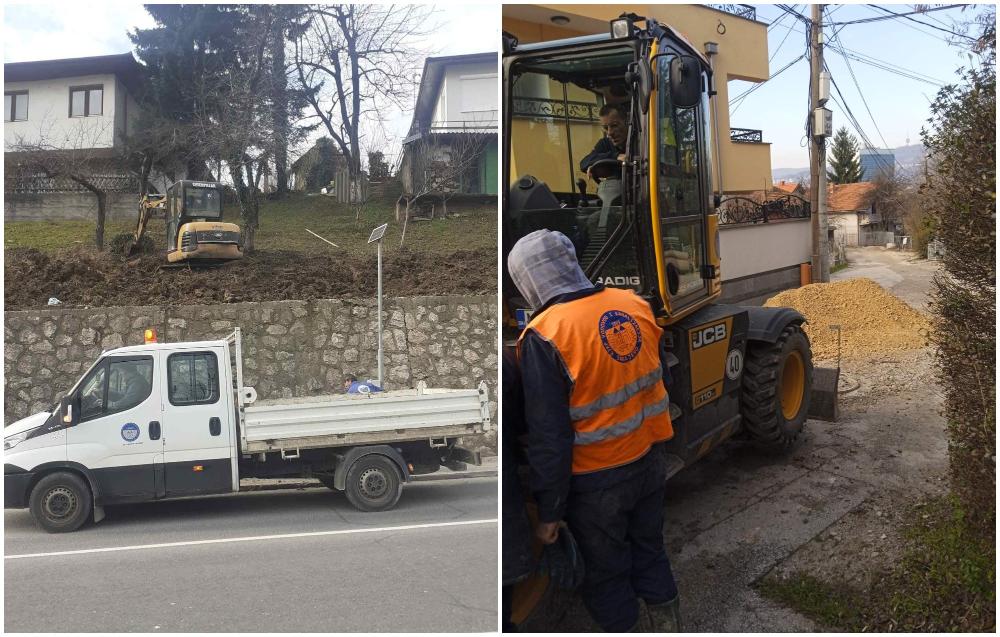 Radovi na kanalizacionoj mreži: Sanacija iskopa, izrada separatnog priključka, snimanje kanala