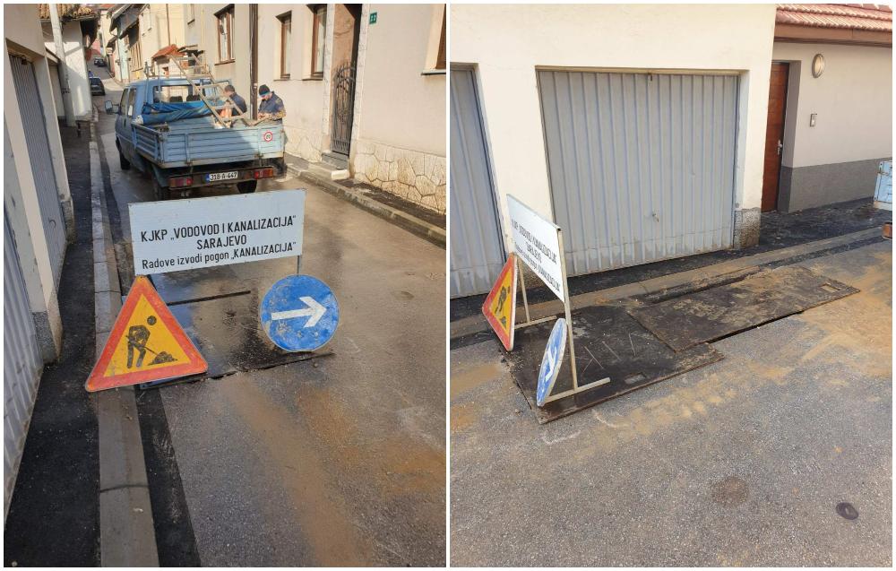 Radovi na kanalizacionoj mreži: Sanacija iskopa, izrada separatnog priključka, snimanje kanala