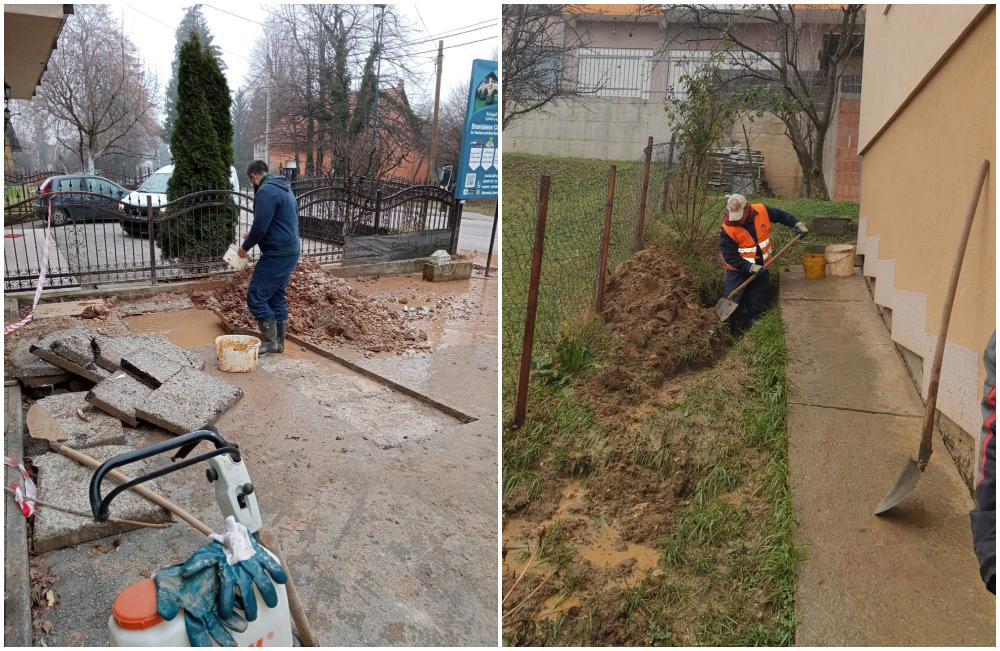 U ulici Borak ugrađena dva reviziona okna, popravljeni kvarovi u ulicama Avde Palića i Kasindolska cesta