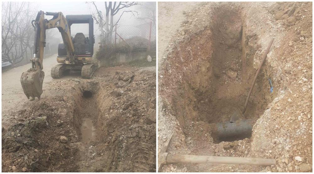 U ulici Humska popravljena glavna vodovodna cijev, u ulici Zmaja od Bosne sanacija kanalizacionog priključka