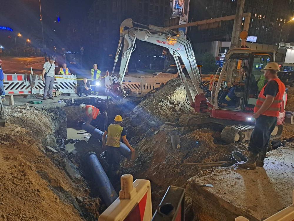 Izvršena zamjena cjevovoda ispod tramvajske pruge starog 45 godina