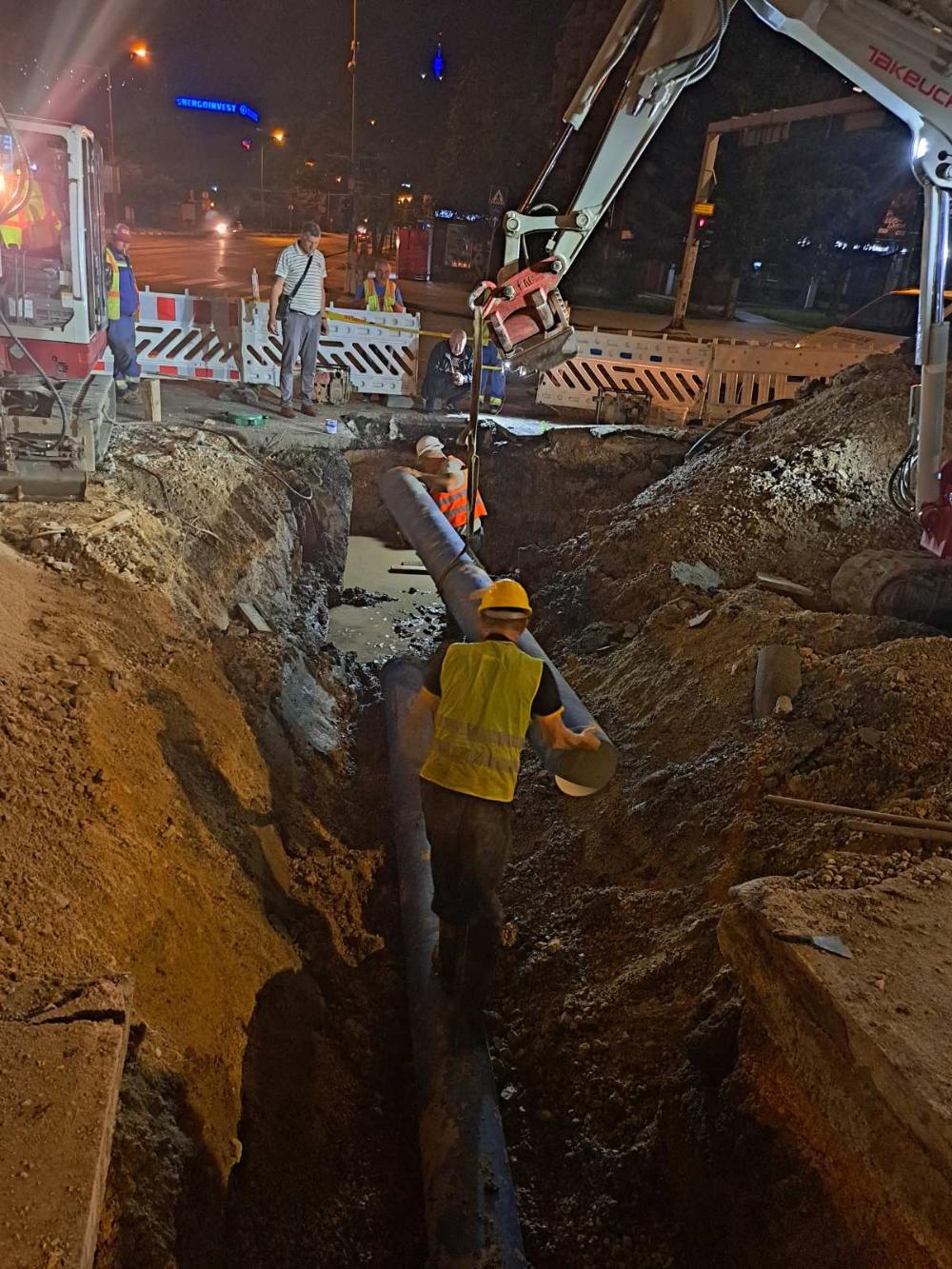 Izvršena zamjena cjevovoda ispod tramvajske pruge starog 45 godina
