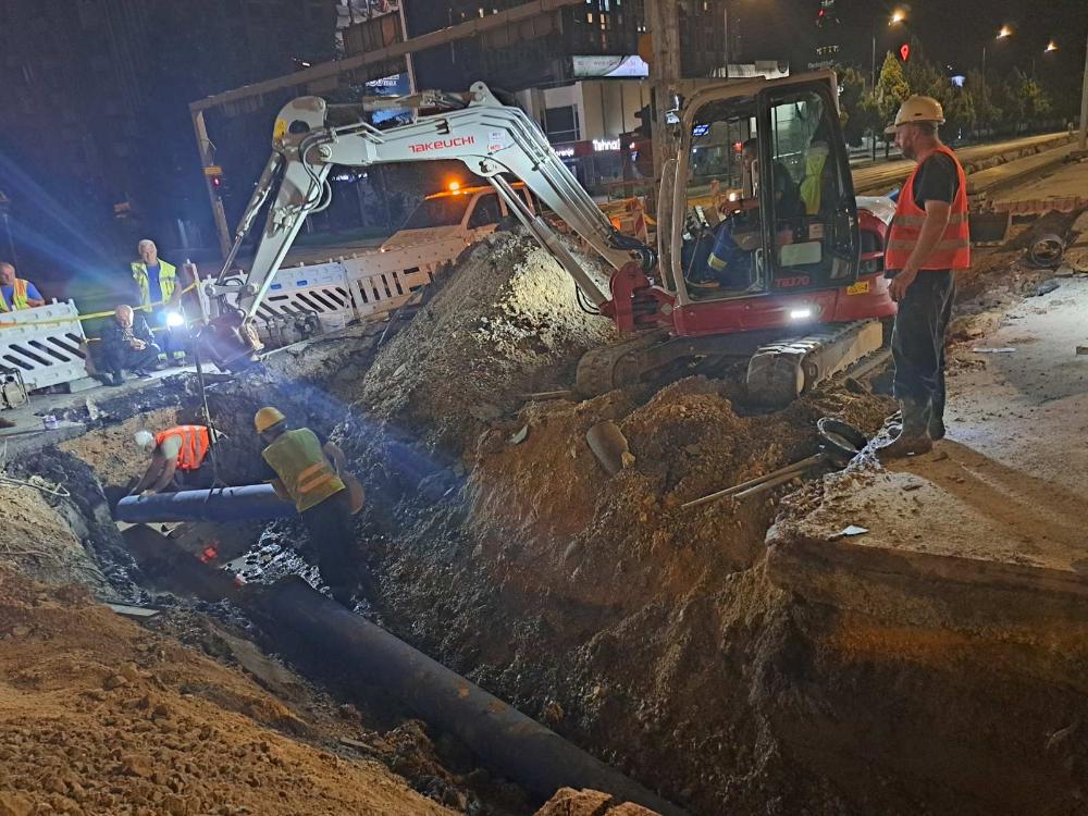 Izvršena zamjena cjevovoda ispod tramvajske pruge starog 45 godina