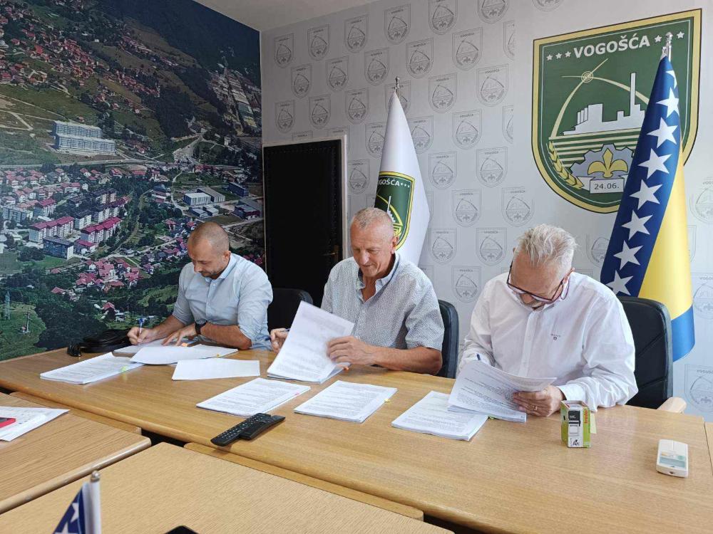 Potpisan ugovor vrijedan cca 920.000 KM za izgradnju rezervoara i pumpne stanice Poturovići na području općine Vogošća