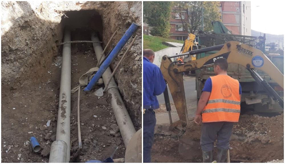 Završeni radovi na popravci i rekonstrukciji kanalizacione mreže u ulicama Adila Grebe i Patriotske lige