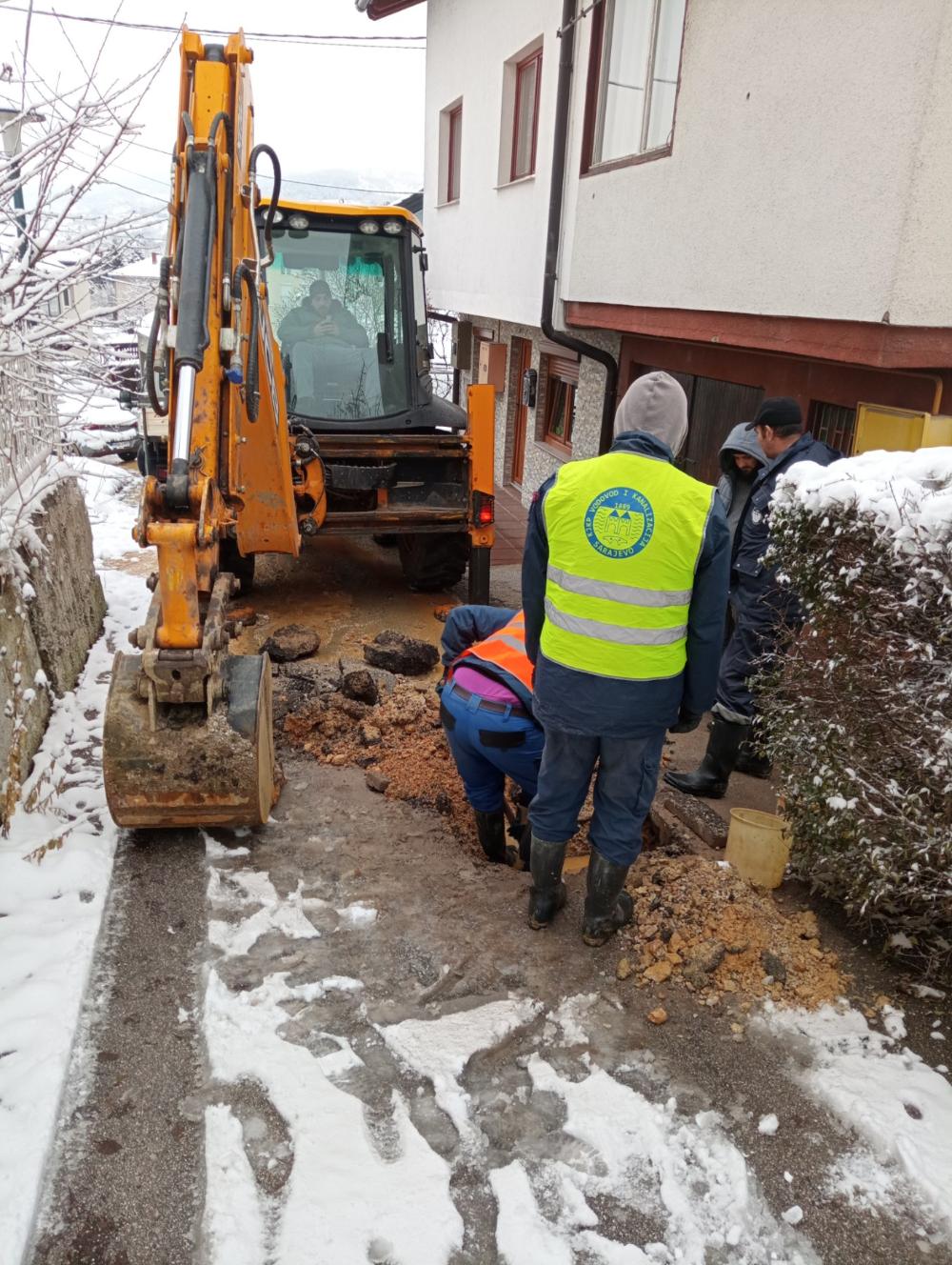 Radovi na vodovodnoj i kanalizacionoj mreži 08.01.2024.