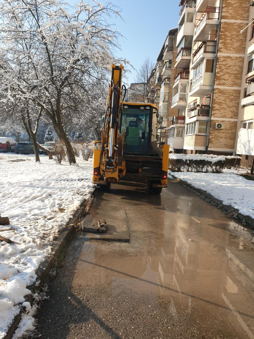 Radovi na vodovodnoj i kanalizacionoj mreži 22.01.2024.