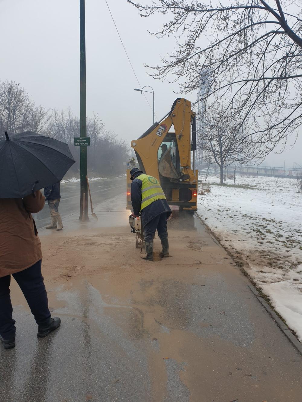 Radovi na vodovodnoj i kanalizacionoj mreži 25.01.2024.